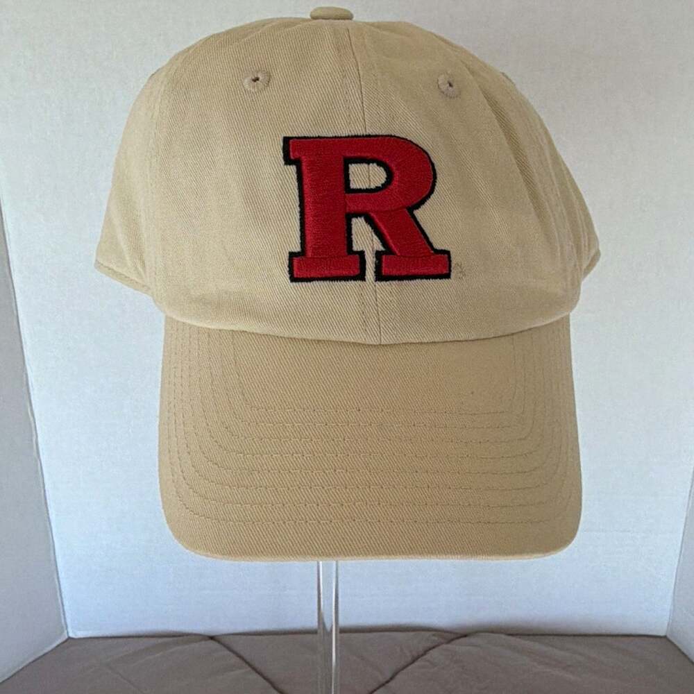 Captivating Rutgers Scarlet Knights Beige Baseball Cap Adjustable OS